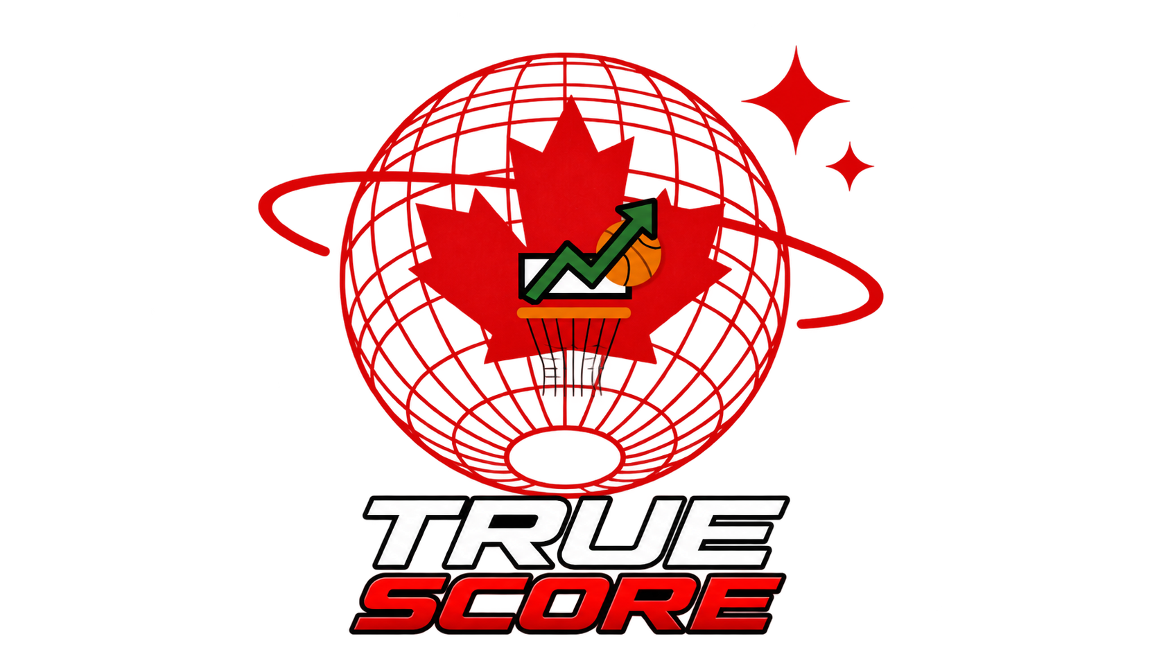 True Score globe and maple leaf logo